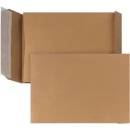 Faltentasche Posthorn 00014061 B5 (176 x 250 mm), 110g, ohne Fenster, Haftklebung, 30mm-Stehboden, braun, Pack 250 Stk