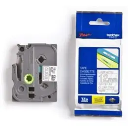 Schriftband-Kassette Brother TZe-135 weiß auf transparent 12mm/8m laminiert