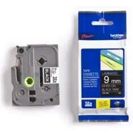 Schriftband-Kassette Brother TZe-325 weiß auf schwarz 9mm/8m laminiert