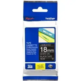 Schriftband-Kassette Brother TZe-345 weiß auf schwarz 18mm/8m laminiert