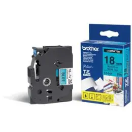 Schriftband-Kassette Brother TZe-541 schwarz auf blau 18mm/8m laminiert
