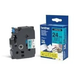 Schriftband-Kassette Brother TZe-551 schwarz auf blau 24mm/8m laminiert