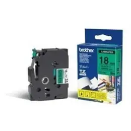 Schriftband-Kassette Brother TZe-741 schwarz auf grün 18mm/8m laminiert