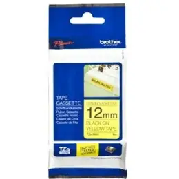 Schriftband-Kassette Brother TZe-S631 schwarz auf gelb 12mm/8m laminiert stark klebend