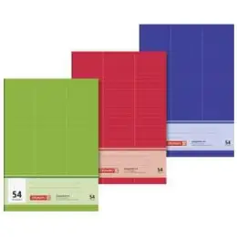 Vokabelheft Brunnen 10-43935 1043935 A5 32 Blatt liniert mit Teilungslinie, Pack 25 Stk