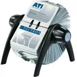 Rollkartei Durable 2417-01 241701 Visifix Flip Vegas 200Karten offen schwarz 21,5x12x18,5cm