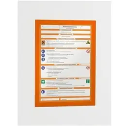 Magnetrahmen Durable 4872-09 487209 Duraframe A4 orange selbstklebend, Pack 2 Stk