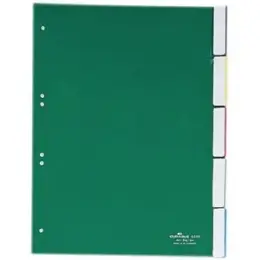 Register Durable 6220-05 622005 A4 5-teilig Kunststoff (PP) Tabs grün