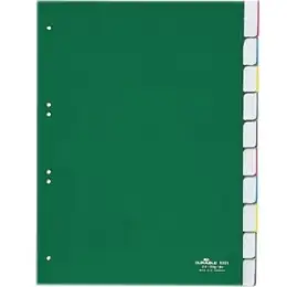 Register Durable 6221-05 622105 A4 10-teilig Kunststoff (PP) Tabs grün