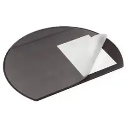 Schreibunterlage Durable 7290-01 729001 schwarz, 52x65cm, halbrund, mit Vollsichtplatte
