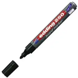 Whiteboardmarker Edding 250 4-250001 1,5-3mm, Rundspitze, schwarz