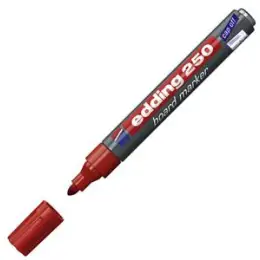 Whiteboardmarker Edding 250 4-250002 1,5-3mm, Rundspitze, rot