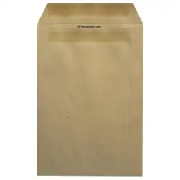 Versandtasche Soennecken 327213470 2928 C5 ohne Fenster/selbstklebend braun 90g, Pack 500 Stk