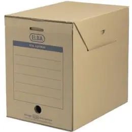 Archivbox Elba 100421092 83527 tric system A4, Wellpappe, naturbraun