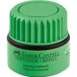 Textmarker-Nachfüllfass Faber-Castell 154963 Textliner 1549 Refill grün, Flasche 30ml