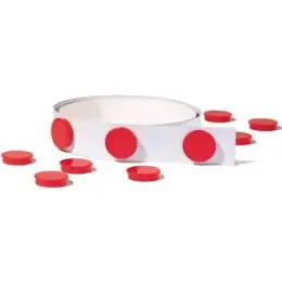 Magnetband Franken ST1301 35mmx1m selbstklebend weiß, inkl. 2 Magnete 32mm