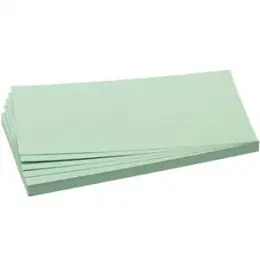 Moderationskarten Franken UMZ102019 UMZ 1020 19 Rechteck, 95 x 205 mm, grün, Pack 500 Stk