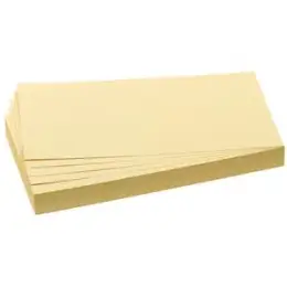 Moderationskarten Franken UMZ102004 UMZ 1020 04 Rechteck, 95 x 205 mm, gelb, Pack 500 Stk