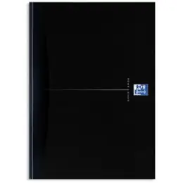Geschäftsbuch Oxford 100104227 Notebook Office Smart Black A4 kariert 96 Blatt ECF Smart Black