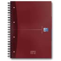 Collegeblock Oxford 100104738 Europeanbook A4+, kariert, 120 Blatt, 4fach gelocht