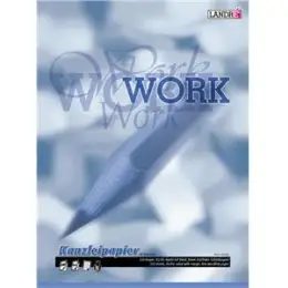 Kanzleipapier Landre 100050622 A3 gefalzt auf A4, 80g, liniert, mit Rand rechts, Pack 250 Bogen