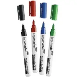 Whiteboardmarker Legamaster 7-114094 TZ140 1mm, Rundspitze, 4er-Etui, schwarz, rot, blau, grün