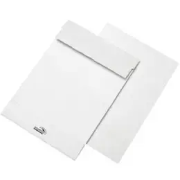 Faltentasche Securitex 30001215 389210 C4 (229 x 324 mm), ohne Fenster, Haftklebung, weiß, 50mm-Faltenboden, 130g, Pack 100 Stk