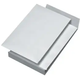 Faltentasche Securitex 30001249 399210 B4 (250 x 353 mm), ohne Fenster, Haftklebung, weiß, 50mm-Faltenboden, 130g, Pack 100 Stk