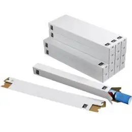 Falthülsen TidyPac TP100.001 TP 100 Planbox 500x65x65mm Viereck Wellpappe weiß, für A2