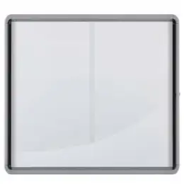 Schaukasten Nobo 1902570 100x97x5,4cm Innenbereich magnetische Metall-Rückwand Schiebetür