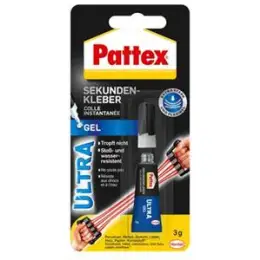 Sekundenkleber Pattex PSG2C WA98 Ultra Gel, Pack 6 x 3g