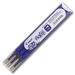 Tintenrollermine Pilot BLS-FRP5-V-S3 2265008F FriXion Point 0,3mm, Metallspitze, violett, für FriXion Point, Etui 3 Stk