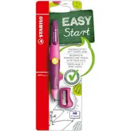 Druckbleistift Stabilo B-46864-3 EASYergo 3.15 Minenstärke: 3,15mm, Schaftfarbe: pink/lila, für Linkshänder, mit Spitzer