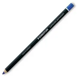 Trockenmarker Staedtler 10820-3 108 20-3 Lumocolor permanent glasochrom Holz, wasserfest, blau