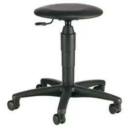 Drehhocker Topstar 72260D10 TEC 60 schwarz mit Rollen für Teppichboden