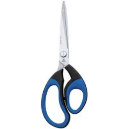 Schere Wedo 9898 989 8 Soft-Cut Premium Line Länge: 21 cm, Edelstahl, Gummigriff schwarz/blau