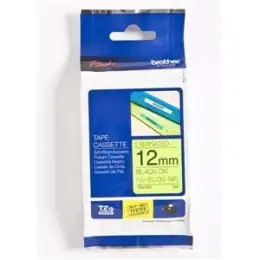 Schriftband-Kassette Brother TZe-C31 schwarz auf signalgelb 12mm/5m laminiert