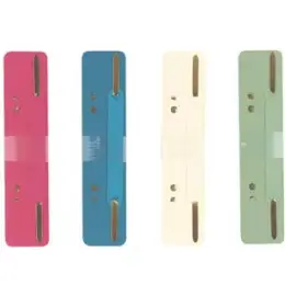 Heftstreifen Herlitz 09977612 farbig sortiert, kurz, Karton, Kartondeckleiste, Pack 10 x 25 Stk