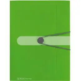 Gummizugmappe Herlitz 300000687 11206000 easy orga A4 Kunststoff (PP) opak apfel, Pack 3 Stk