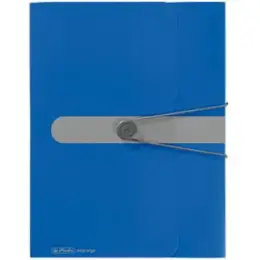 Sammelbox Herlitz 300000689 11206125 easy orga A4 Kunststoff (PP) opak blau Rückenbreite 4cm mit Rückenetikett