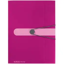 Gummizugmappe Herlitz 300000715 11216538 easy orga A4 Kunststoff (PP) opak beere, Pack 3 Stk