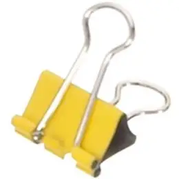 Briefklemmer-Foldback Maul 2141915 mauly 19 mm, gelb, Pack 12 Stk