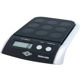 Waage Wedo 485001 48 5001 Optimo 5000 5000g, schwarz, 1g-Teilung, elektronisch