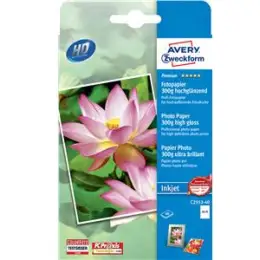 Fotopapier Avery Zweckform C2553-40 Premium 10x15cm 300g hochglänzend, Inkjet, Pack 40 Blatt
