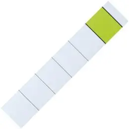 Ordner-Rückenschild Biella 11358744 kurz/schmal, Karton/Pappe, zum Einstecken, weiß, Pack 10 Stk