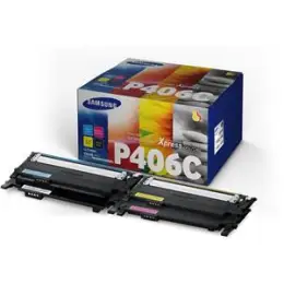 Tonerpatrone Samsung CLT-P406C/ELS SU375A P406C Rainbowkit je 1 x schwarz/cyan/magenta/gelb