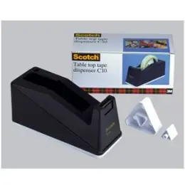 Klebefilm-Tischabroller Scotch C10 C10 schwarz bis 66mx25mm unbefüllt