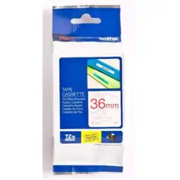 Schriftband-Kassette Brother TZe-262 rot auf weiß 36mm/8m laminiert