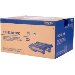 Tonerkassette Brother TN3380TWIN 3380 schwarz 8.000 Seiten, Pack 2 Stk