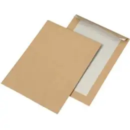 Versandtasche Rössler Kuvert 30022367 361157 B5 (176 x 250 mm), ohne Fenster, Haftklebung, Kraft braun, 90g, Papprückwand, Pack 250 Stk